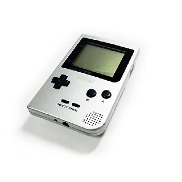 GAME BOY 主機 pocket 銀色(無書盒)