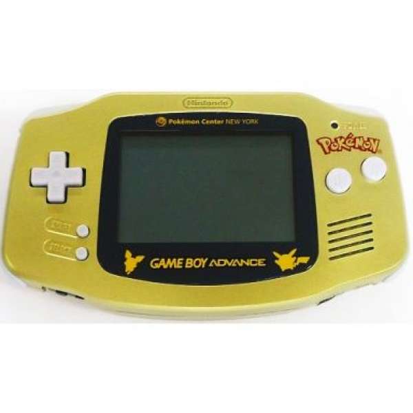 GAME BOY ADVANCE 主機 黃金NEWYORK.ver版