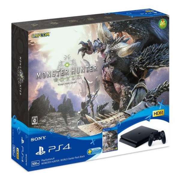 PS4主機 魔物獵人 世界 Starter Pack 黑色(HDD 500GB)